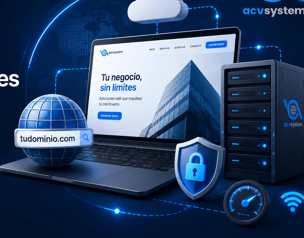 Professional Hosting and Domain Mockup